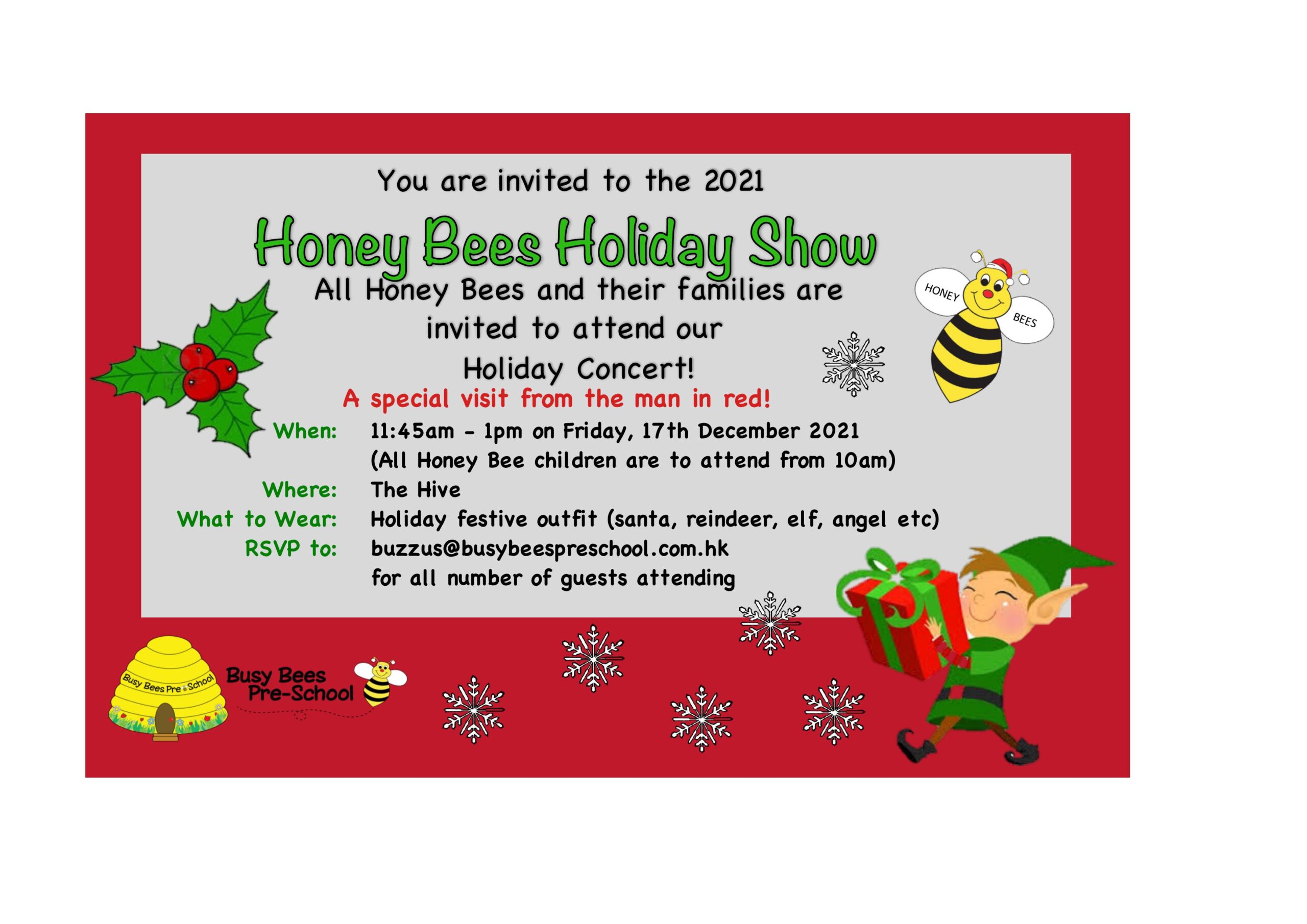 Honey Bees Holiday Show