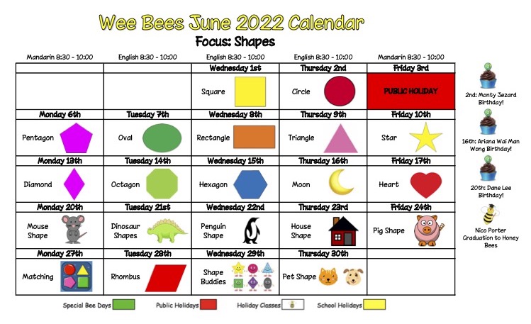 Wee Bees June 2022