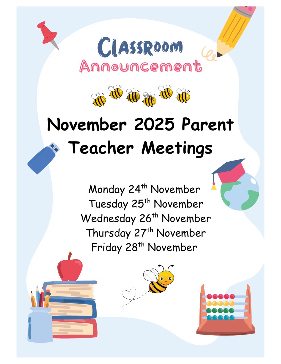 Parent Teacher Interviews – November 2025