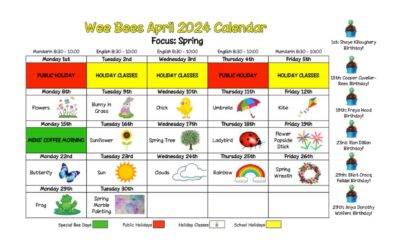 Wee Bees April 2024 – Spring